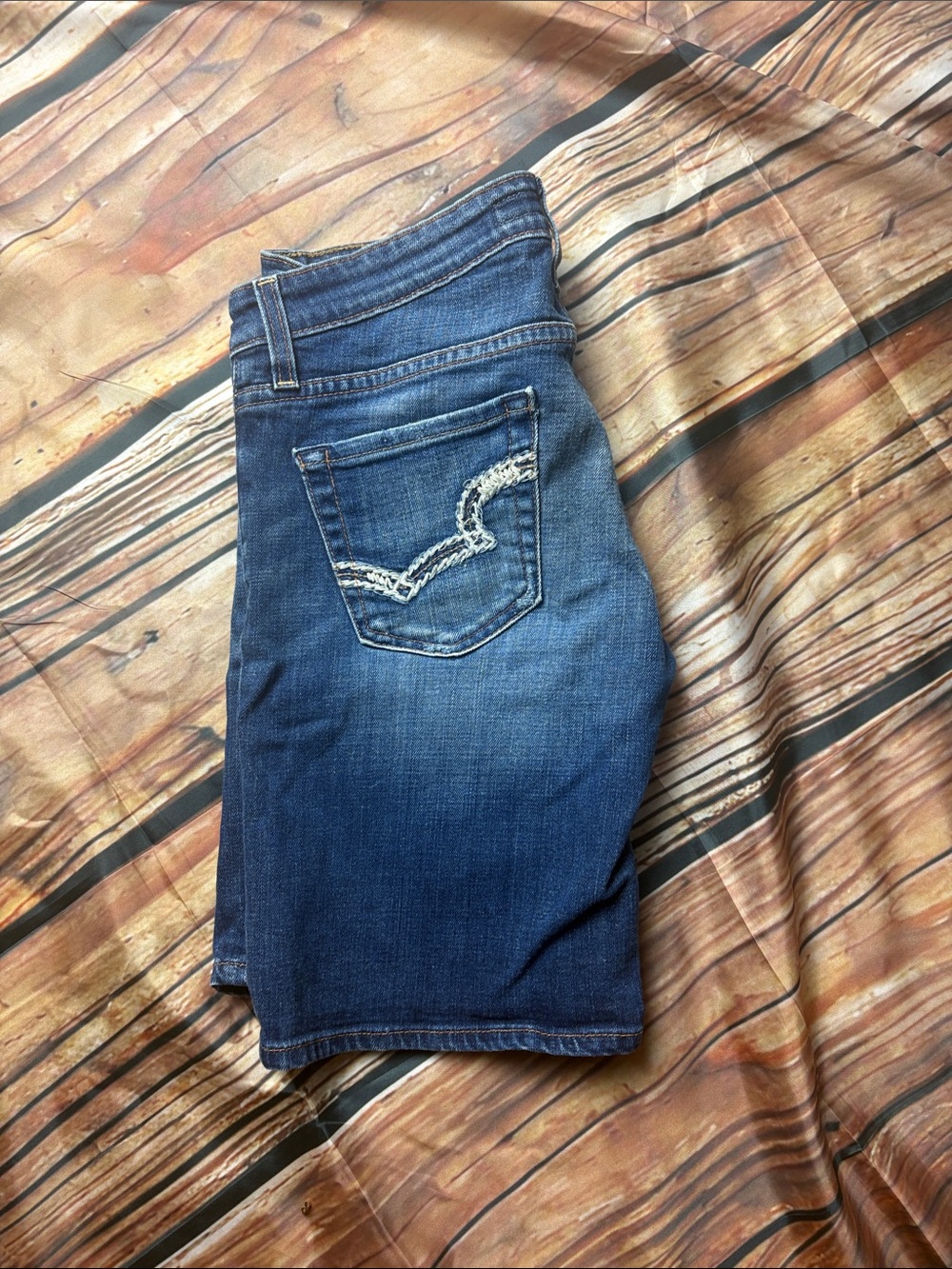 Big Star Women's Dark Blue Boyfriend Jeans with Embroidered Back Pocket